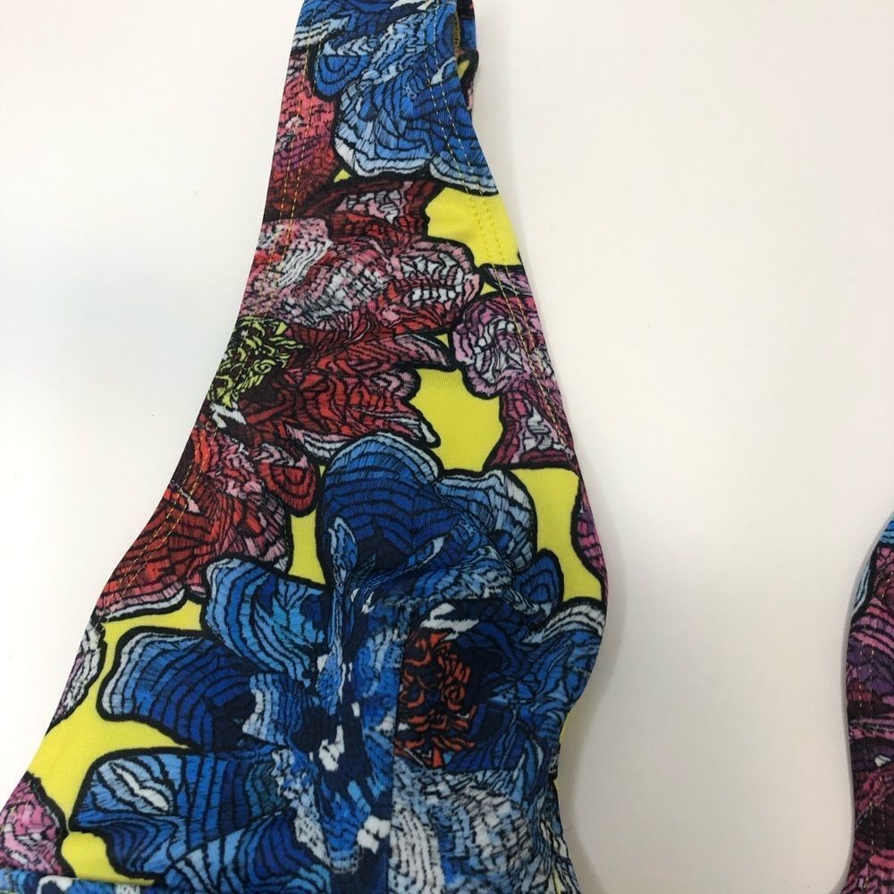ASOS Swim floral bikini swim top size 6 - Picture 3 of 12